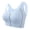 Blue, variant on NIEWTR Womens Front Snap Closure Bras Soft Seamless Wireless Lace Bralettes Comfort Full Coverage Bra(Black,XL)