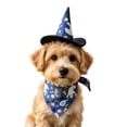 thumbnail image 2 of Kiddiway Halloween Hat and Bandana Set – Costume Accessory for Cats and Dogs, Ideal for Halloween Decor, Parties, and Trick-or-Treat Celebrations,Blue, 2 of 8