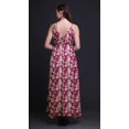 thumbnail image 2 of Bimba Floral Women Summer Printed V Neck Long MaxiÂ&nbsp;DressÂ&nbsp;Holiday Resort Wear-X-Large, 2 of 5