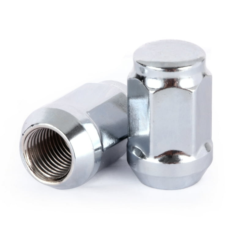 24pc Chrome Spline Drive Lug Nut Set With Key - 14x1.5 For Chevy Suburban 1500