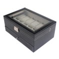 thumbnail image 3 of Caja de reloj grande organizador de exhibición de reloj Fernando cuero PU 12 ranuras, 3 of 8
