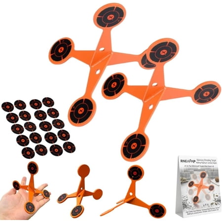 Portable Thickened Steel Spinning Shooting Target for Airsoft Pellet Guns