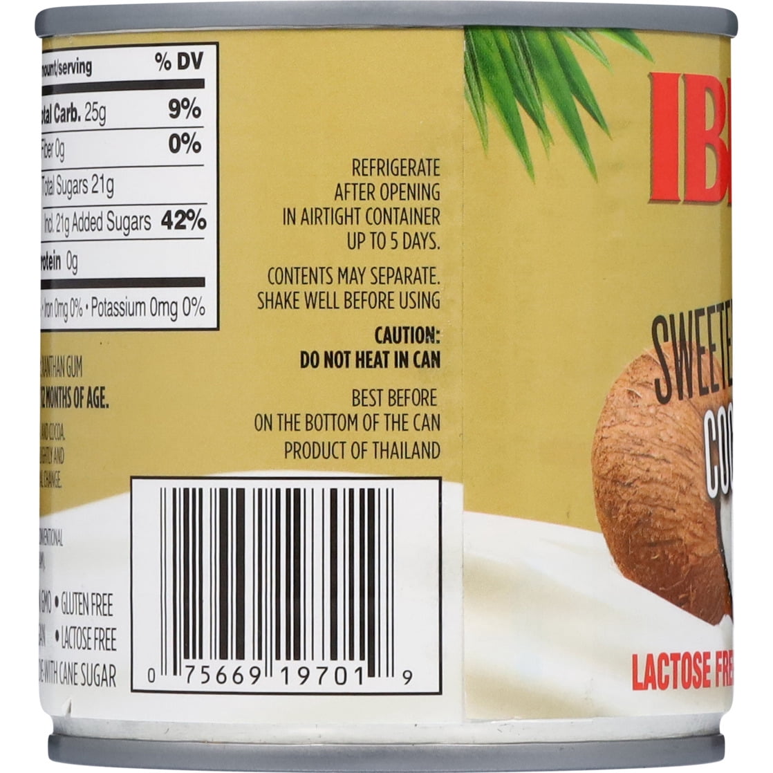 Iberia Sweetened Condensed Coconut Milk, 11.6 oz