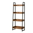 Mainstays Mixed Material 4Shelf Bookcase, Walnut