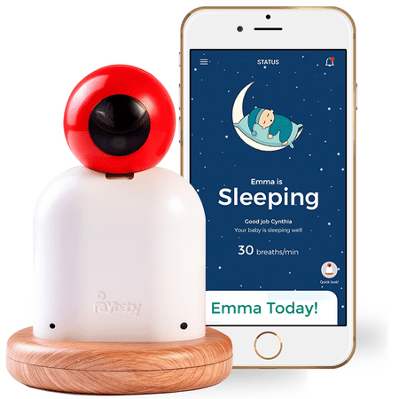 raybaby - Best Baby Monitor Tracks Sleep and Breathing, Includes Video, Audio, Camera and WiFi Phone (Best Baby Heartbeat Monitor)