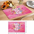 thumbnail image 6 of Happy Mother's Day Placemats Set of 6, Amazing Love Flower Pink Floral Non-Slip Place Mats Washable Table Mats for Kitchen Dining Table Decorations Indoor/Outdoor, 6 of 9