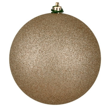 Vickerman 6" Oat Glitter Ball Ornament, 4 per Bag