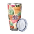 thumbnail image 2 of Vsdgher Succulent And Cactus 20 Oz Stainless Steel Vacuum Insulated, Travel Mug Coffee Cup for Home, Office, Outdoor Works Great for Ice Drinks and Hot Beverage -Without Straw, 2 of 8