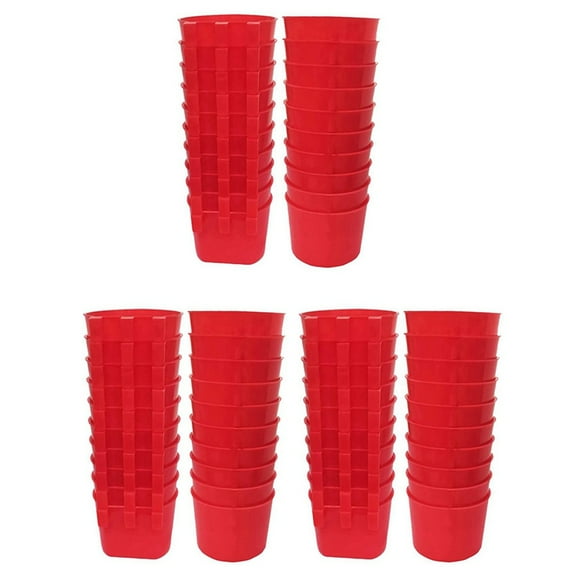 60Pcs Chickens Feeders for Cage,Hanging Chicken Water Feeder Cup, Plastic Birds Seed Bowl,
