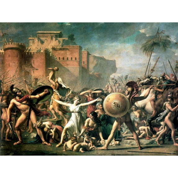 "The-Intervention-of-the-Sabine-Women, DAVID-Jacques - CANVAS OR PRINT WALL ART"