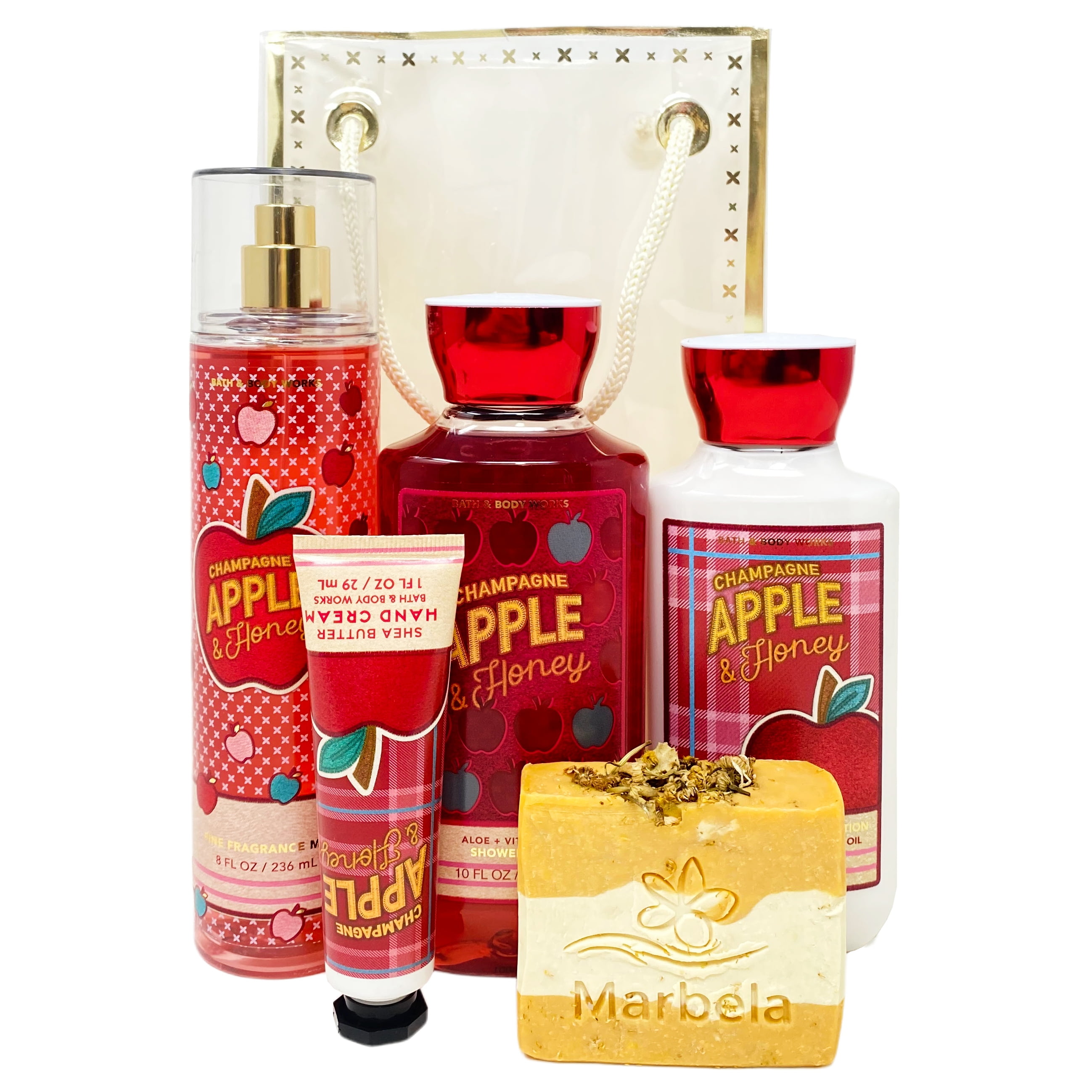 Bath and Body Works Champagne Apple & Honey with Marbela Chamomile