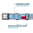 thumbnail image 5 of Peanuts Worldwide LLC Pet Collar, Dog Collar Metal Seatbelt Buckle, Peanuts Snoopy and Woodstock Dog House Pose and Text Sky Blue, 20 to 31 Inches 1.5 Inch Wide, 5 of 8
