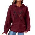 thumbnail image 1 of Chandails à Capuchon pour Femmes Mode Automne et Hiver Imprimé Décontracté Manches Longues Col Rond Chandails en Molleton à Capuche Blouse Ample avec Cordon de Serrage et Poche, 1 of 5