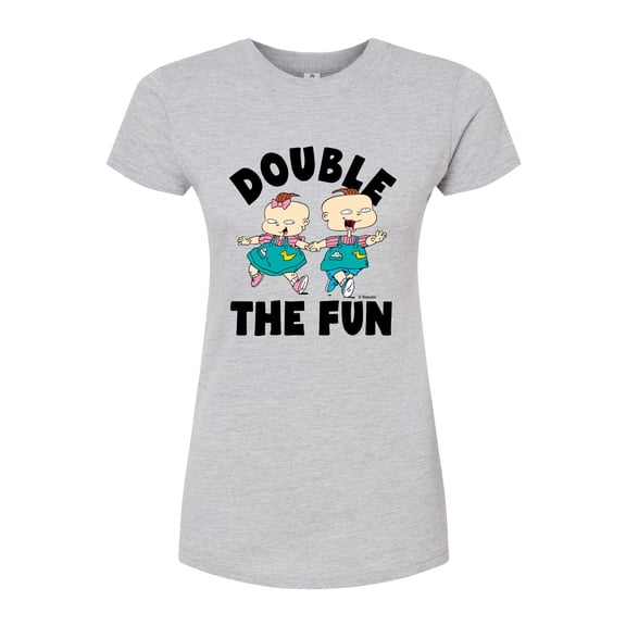 Rugrats - Double the Fun - Juniors Fitted Graphic T-Shirt