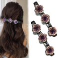 thumbnail image 1 of Newnewlooks - Pinzas para el pelo trenzadas con piedras de cristal brillantes, pinzas para el pelo trenzadas con piedras de cristal brillantes para mujeres y niñas, para peinar el cabello grueso y fin, 1 of 7