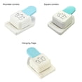 thumbnail image 2 of braveheart Zinc Alloy Rounded Corner Punch Portable Gift Label Crafts Photo Greeting Card Handicraft Tag Maker Punching Tool Square 1Set, 2 of 6