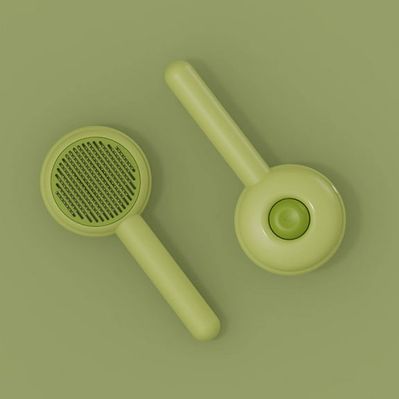 Under $5 kladzum Dog & Cat Brush, Dog Grooming Supplies, Self Cleaning Slicker Brush for Pets, Dog Grooming Brushes Pet Comb Hair Removes Dog Hair Comb for Dog Grooming Hair Cleaner Cleaning Brush