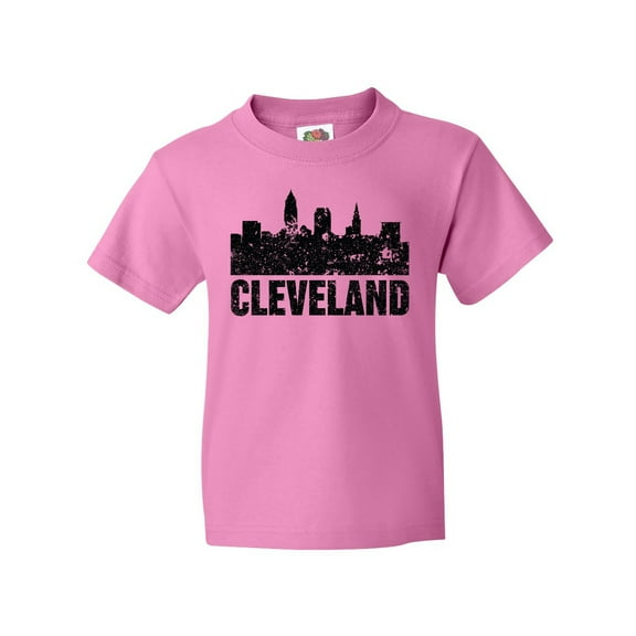Inktastic Cleveland Skyline Grunge Youth T-Shirt