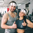 thumbnail image 3 of Unisex White Baseball Sweatband Sports Headband For Running Cycling Yoga Workout Stretchy Hairband, 3 of 7