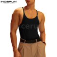 thumbnail image 2 of Body Sin Mangas Con Correa De Moda Para Hombre INCERUN, 2 of 4