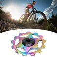 thumbnail image 1 of Rear Derailleur Guide Roller, Strong Support 13 Teeth Lubricated Firm Rear Derailleur Pulley  for Mountain Bike Black,Red,Colorful, 1 of 7