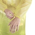 thumbnail image 3 of RightCare Disposable Medical Isolation Gown, Elastic Cuffs, Resistant Protection, Medium/Large, Yellow, Case of 100, 3 of 6