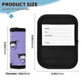 thumbnail image 2 of Luggage Handle Wrap for Suitcase 2 Pack Luggage Tag Identifiers for Travel Accessories Kuromi and Flower, 2 of 6