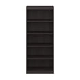 thumbnail image 2 of Bestar Ridgeley 5-Shelf Engineered Wood Bookcase in Charcoal Maple, 2 of 11