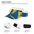 thumbnail image 3 of Sweden Map Flag Sports Sun Visor Hats Adjustable Sun Visor Caps For Women And Men, 3 of 7