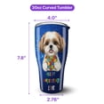 thumbnail image 5 of Autism Awareness Shih Tzu Accept Understand Love 30oz Stainless Steel Tumbler Insulated Cup with Lid Lion Dog Lover Gifts - 12003, 5 of 5