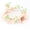 Pink Flower, variant on Pink Flower Fairy Crown Headband for Women, Butterfly Elf Bridal Headpiece, Adjustable Ribbon Tie Wedding Hair Accessories