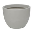 thumbnail image 4 of Ecobo 17.7 inches Eco-Friendly Round Pot Planter Vicenza Indoor/Outdoor use, Durable, Versatile & Lightweight, Designed by Brazilian Artisans, Contemporary All-Weather Design –White, 4 of 4