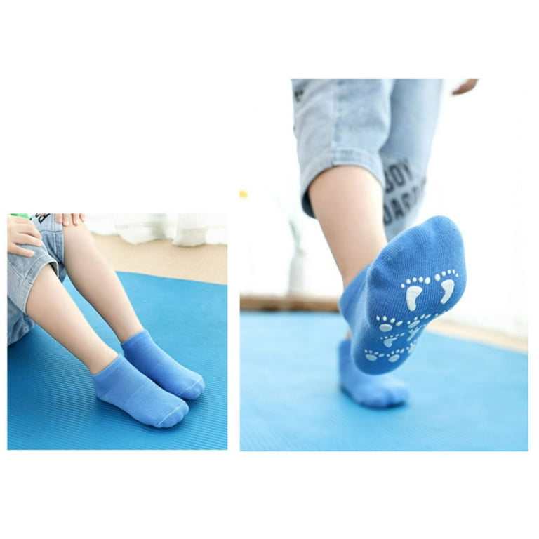 Busy Socks Women's Medium Fitness Yoga Socks with Arch Support, Light Blue,  2-Pack 