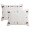 thumbnail image 6 of My Texas House Fallon Snowflake 6-Piece Duvet Cover Set, Savvy Red/White, King, 6 of 9