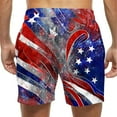 thumbnail image 6 of Brnmxoke Men's USA Flag Swim Trunks 5 Inch Quick Dry Board Shorts Stars and Stripes Patriotic Bathing Suit Stretch Swim Shorts Men Multicolor,XXXL, 6 of 7