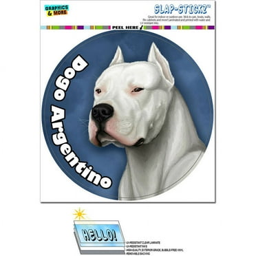 Dogo Argentino Dog Pet Circle Automotive Car Window Locker Bumper Sticker