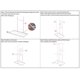 thumbnail image 5 of Pararse Estante de exhibición de 4 niveles Estante para macetas Soporte para plantas Escalera para macetas Soporte para macetas Estante de almacenamiento resistente para plantas en macetas Eccomu, 5 of 5