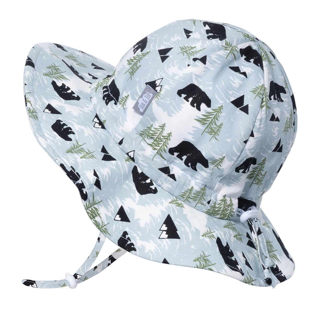 Baby Toddler Boys Summer 100/%Cotton Beach Bucket Hat Cap Chin Strap Size 2-6m