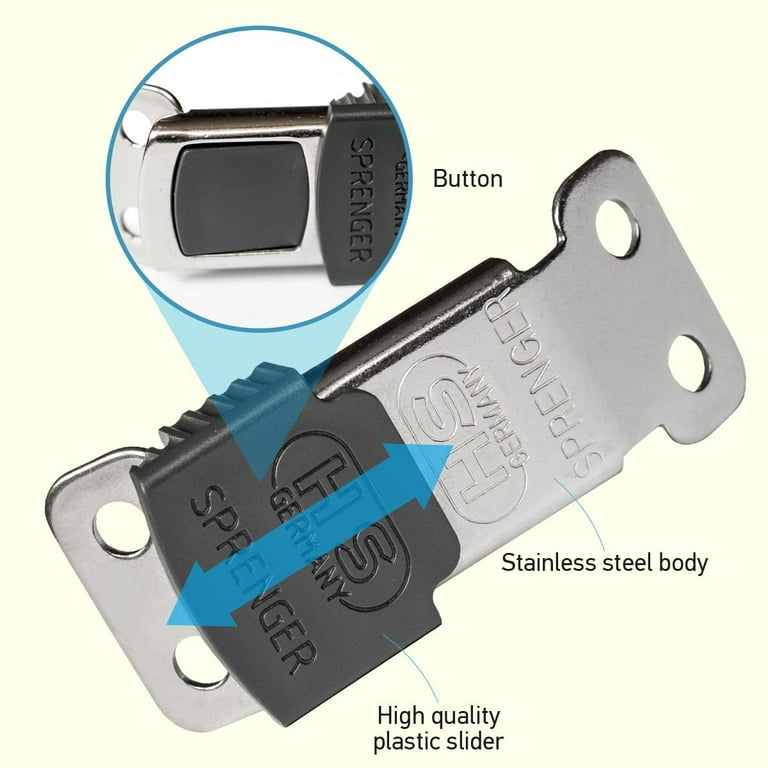 Herm Sprenger ClicLock Fastener Stainless Steel Buckle for Prong Dog Training Collar Quick Release with Easy Buckle for Small Medium Large Dogs 2.25mm Walmart