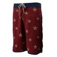 thumbnail image 2 of 3rd & Army Men’s Premium Surf Board Shorts Summer Swimwear Beach Swim Trunks (Red - 3M31WZ026, 30), 2 of 4