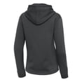 thumbnail image 3 of Women's Antigua  Pewter Chicago Blackhawks Contemporary Quarter-Zip Hoodie, 3 of 3