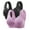 Black, variant on Wire-Free Women Bras No Underwire Set Purple 2PC Full Coverage Push Up Bras 40