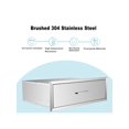 thumbnail image 5 of DIOSMIO Stainless Steel Outdoor Kitchen Drawer, 30x10H Flush Mount Single Drawer, Perfect for Outdoor BBQ/Storage Cabinet/Grill Station,1Layer Design, 5 of 5