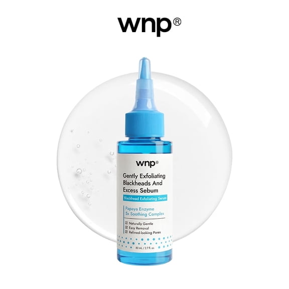 WNP Blackhead Exfoliating Serum, Gentle Pore Cleansing, Oil Control, 80 ml