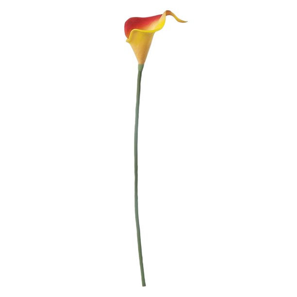 Matsuzay Calla simulada: elija y estilos para una hermosa decoración de bodas con alta plenitud 3D amarillo rojizo Type2 NO2