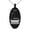 Black, variant on Stainless Steel Letter L Initial 3D Monogram Engraved Small Oval Charm Pendant Necklace