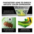 thumbnail image 3 of Fantastory Metallic Iridescent Acrylic Paint Set with 12 Brushes, 12 x 2oz Craft Paint Kit, 3 of 8
