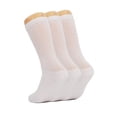 thumbnail image 2 of Diabetic Crew Socks for Men and Women, Non Binding Top, Cushioned Sole, Loose Fit ( 9-11, White, 6 Pairs), 2 of 6