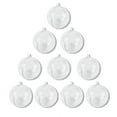 thumbnail image 1 of Toystoory 10 unids/set bolas rellenables transparentes bolas de adornos rellenables transparentes árbol de Navidad decoración del hogar adorno de adorno Kits de decoración para fiestas 4cm Toystoory HA1835-01, 1 of 6