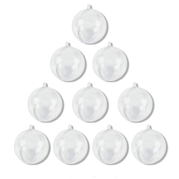 Cateissary Decoraciones para árboles de Navidad Bola Adorno de Navidad Regalo Presente Caja Decoración Cajas transparentes Kits de decoración para fiestas 4cm
